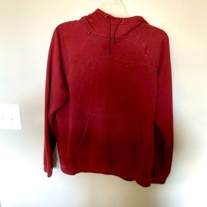 Red cowl neck Nike hoodie!